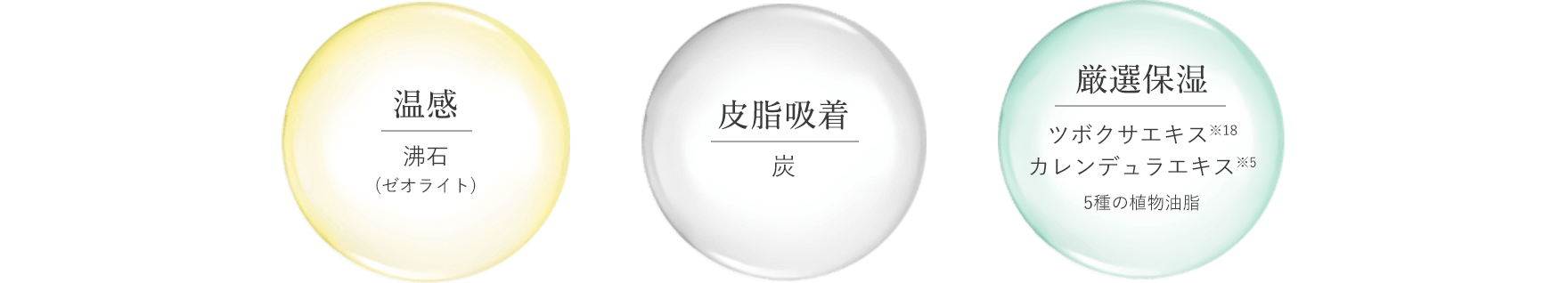 温感 皮脂吸着 厳選保湿