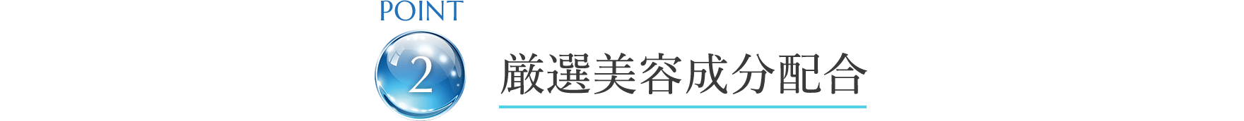 point2 厳選美容成分配合