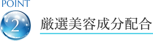 point2 厳選美容成分配合